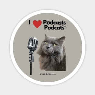 Podcats for Podcasts Magnet